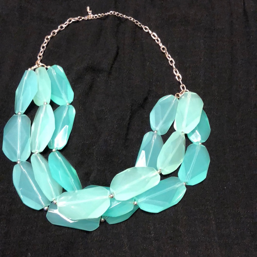 Ice blue necklace